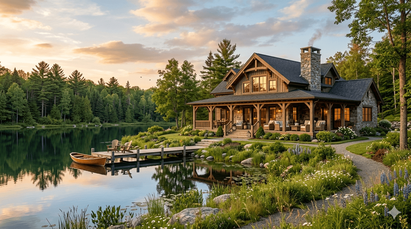 Casa de Campo com Lago Privativo