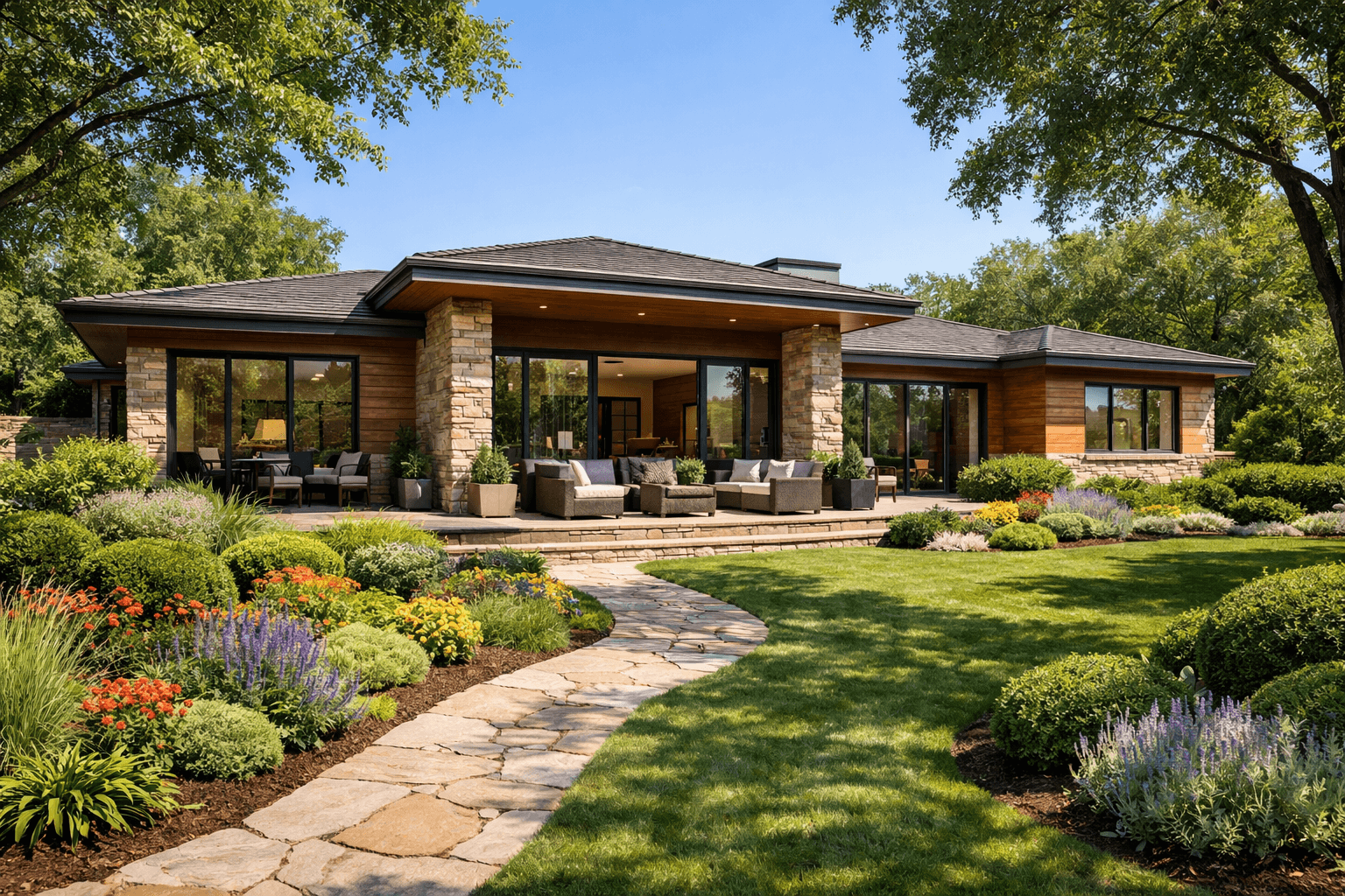 Casa Moderna com Jardim